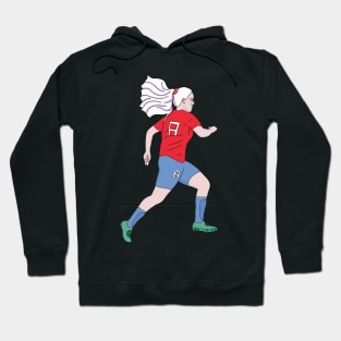 Running Soccer Player Football Hoodie